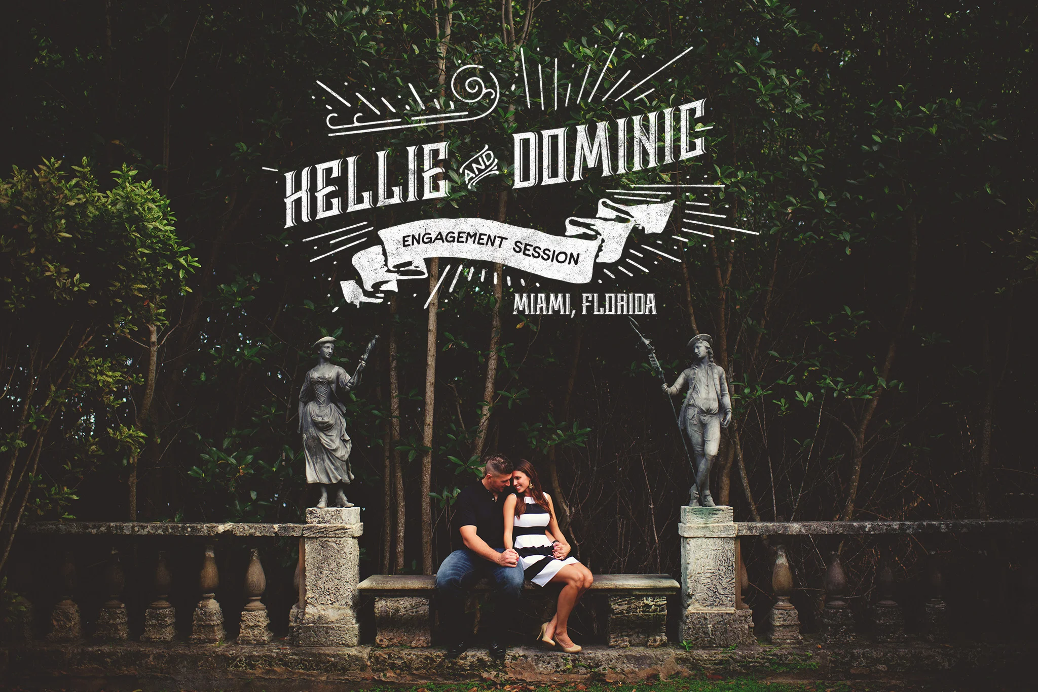 Kellie + Dominic | Vizcaya Museum Engagement | Miami, FL