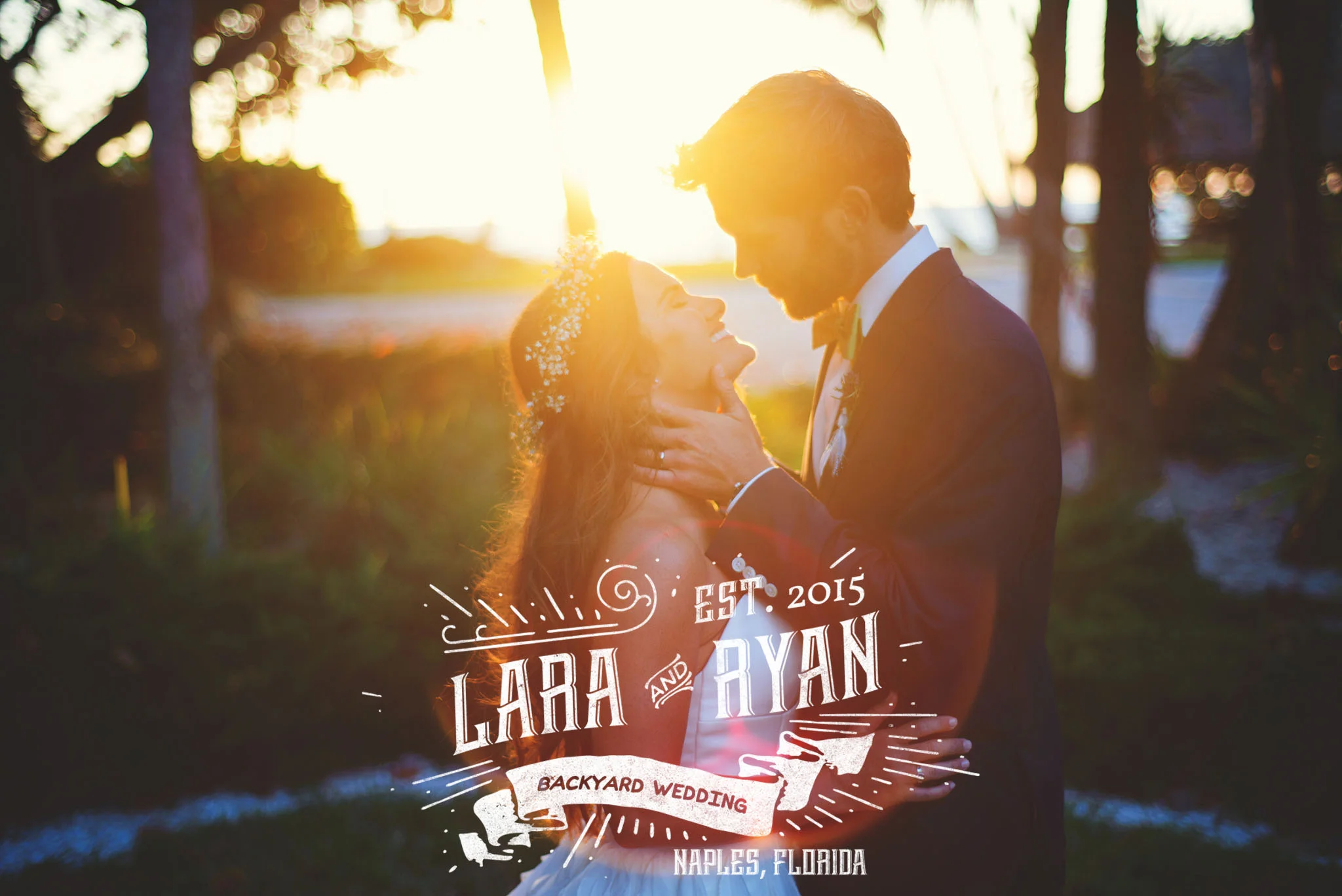 Lara + Ryan | Boho Backyard Wedding Naples, FL