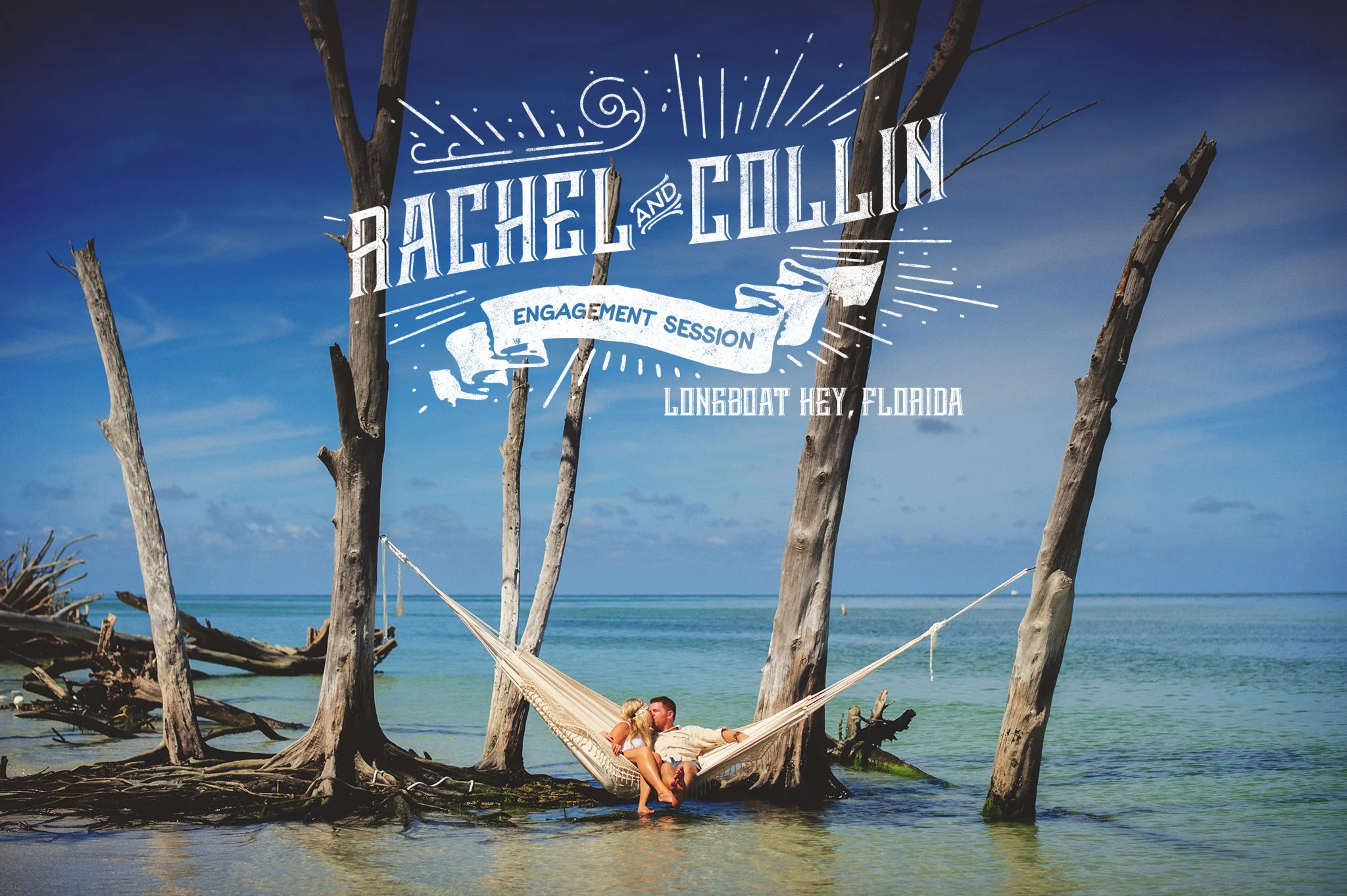 Rachel + Collin | Boho Beach Engagement Photos | Longboat Key, FL