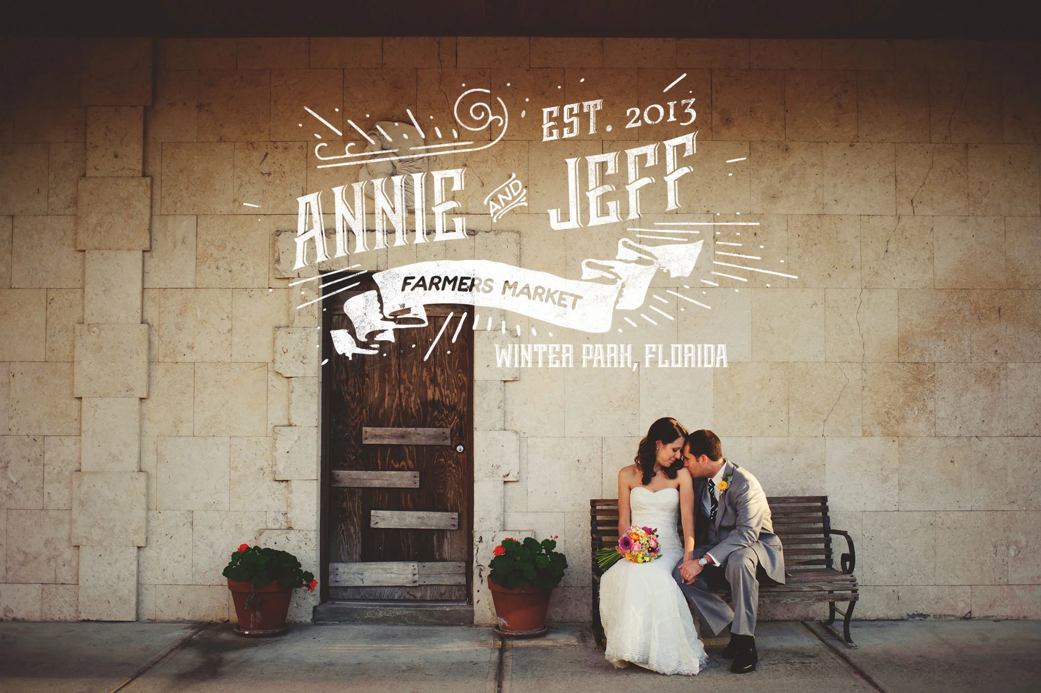 Annie + Jeff | Winter Park Farmer's Market Wedding | Winter Park, FL