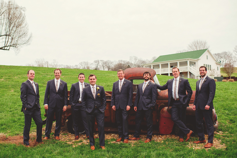 mint springs farm wedding: groomsmen