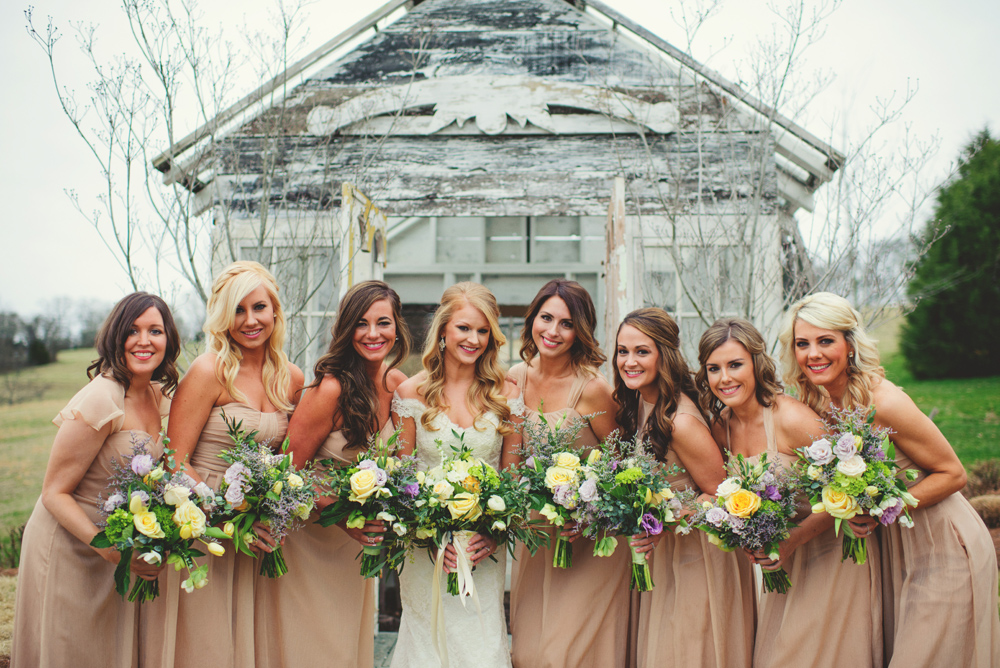 mint springs farm wedding: bridesmaids