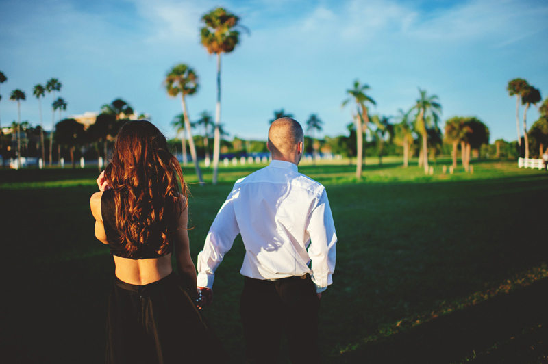 romantic tampa engagement photos