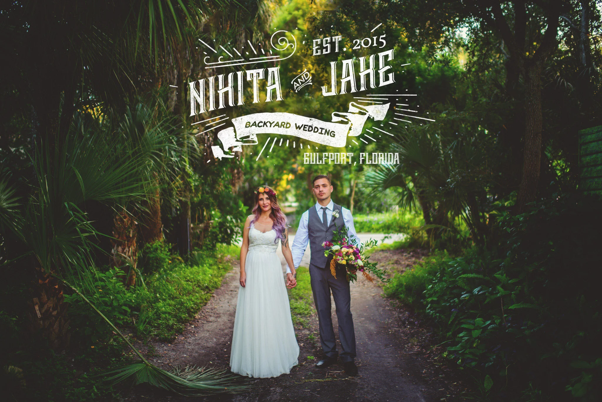 Nikita + Jake | Boho St Pete Backyard Wedding | St Petersburg, FL