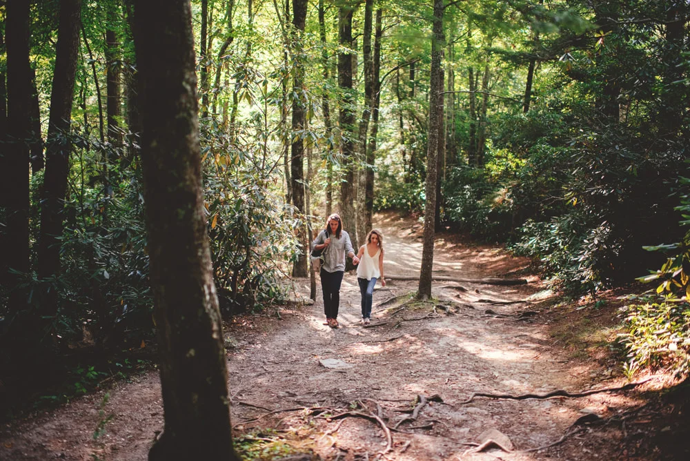 north carolina mountain engagement session