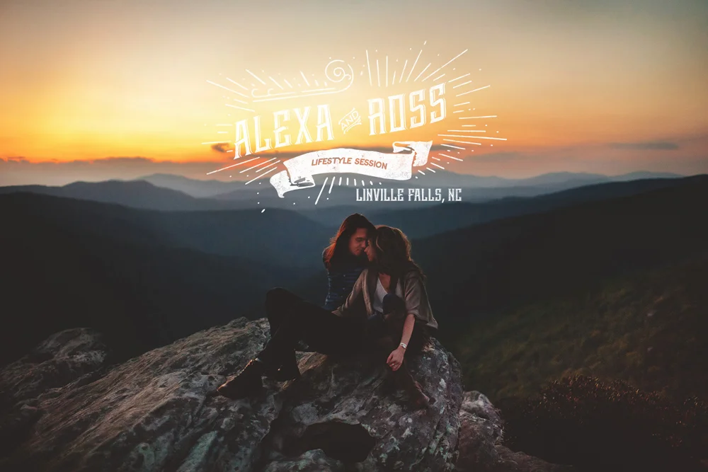 Alexa + Ross | Blue Ridge Mountains | Linville Falls, NC