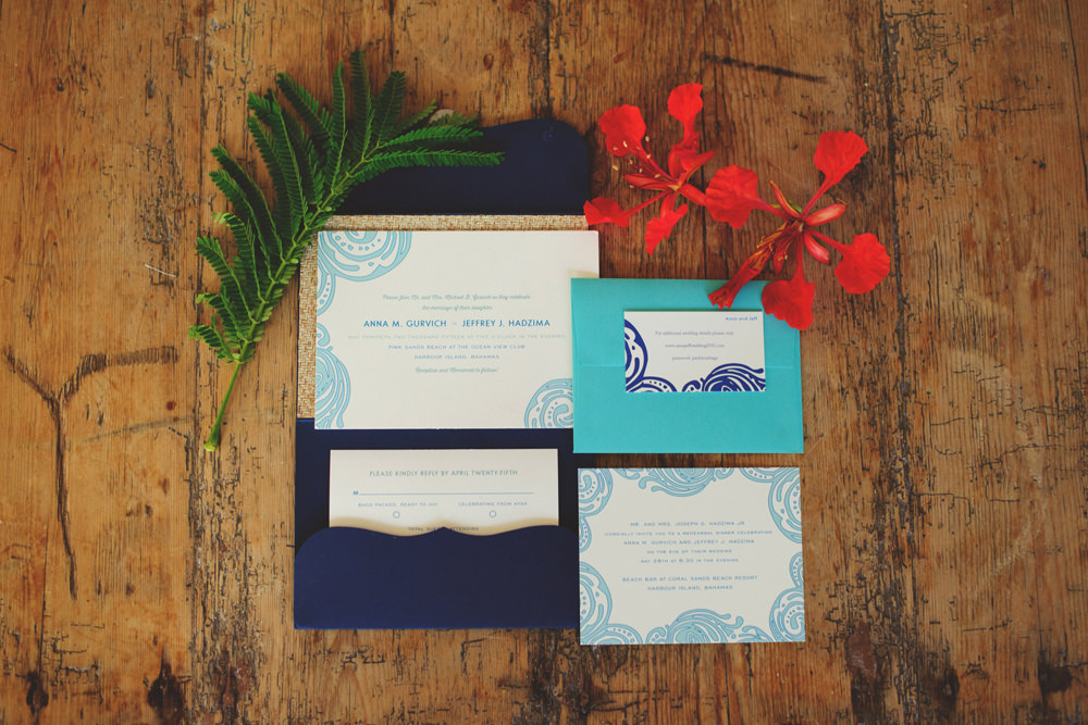 harbour island wedding invitation