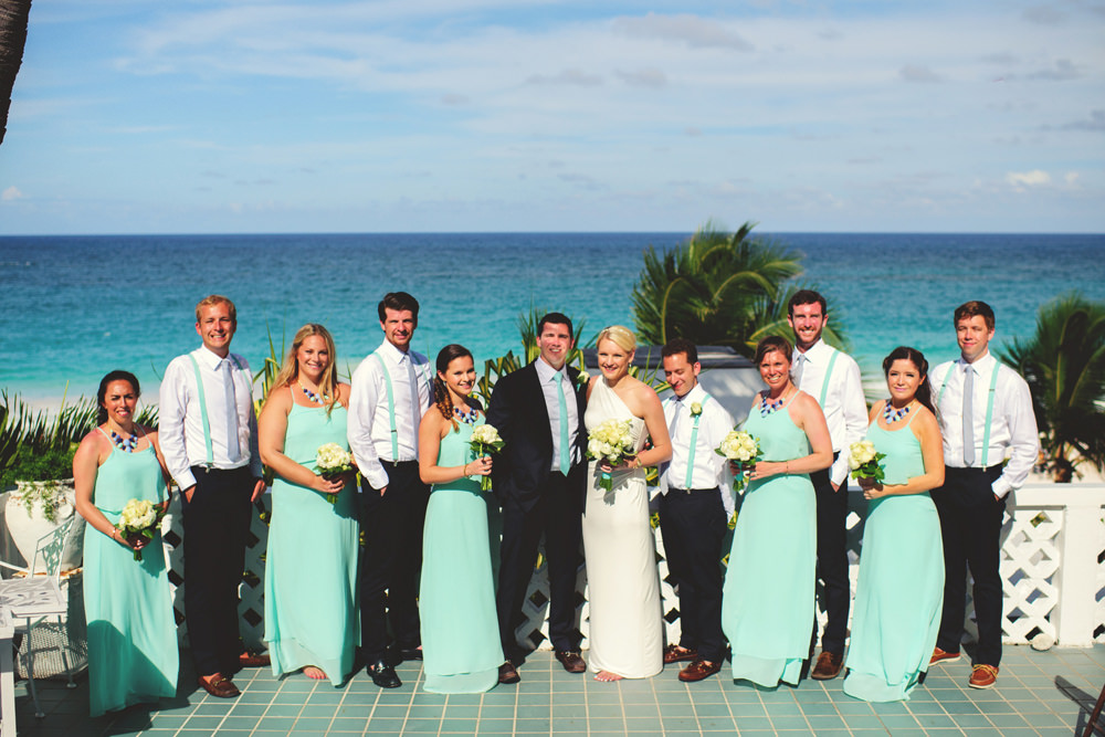 ocean view club wedding : bridal party