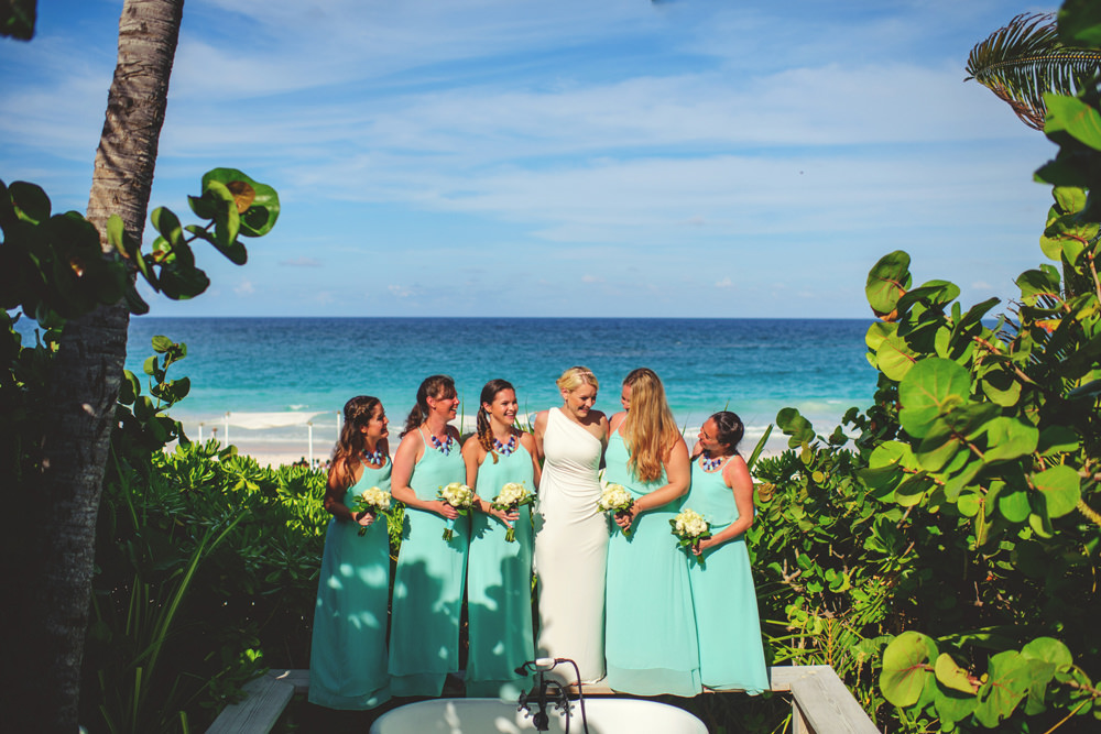 ocean view club wedding : bridesmaids