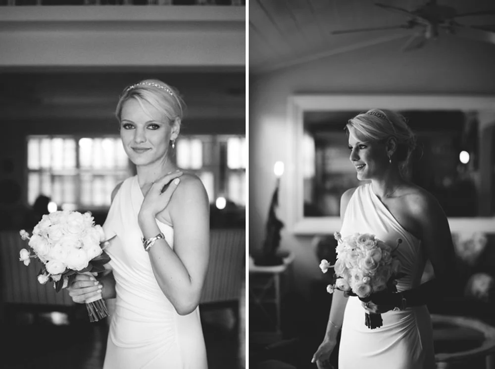 ocean view club wedding : bride in the lobby