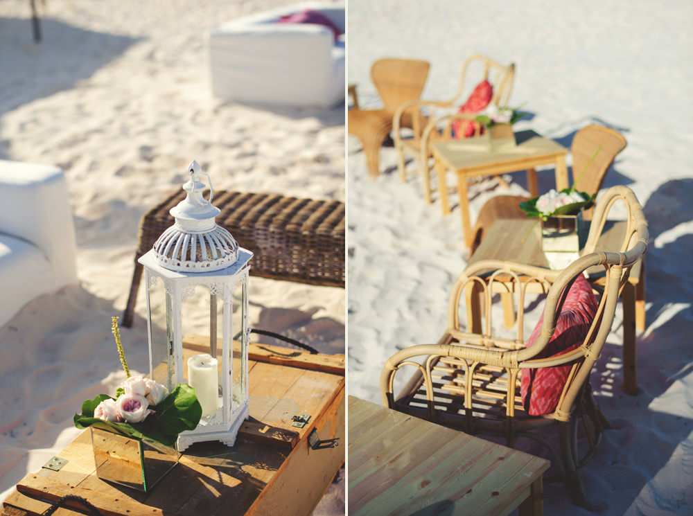ocean view club wedding : beach decor