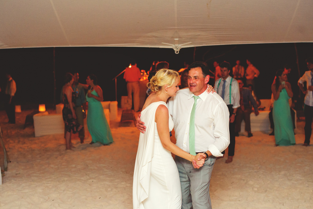 ocean view club wedding : father daughter dance