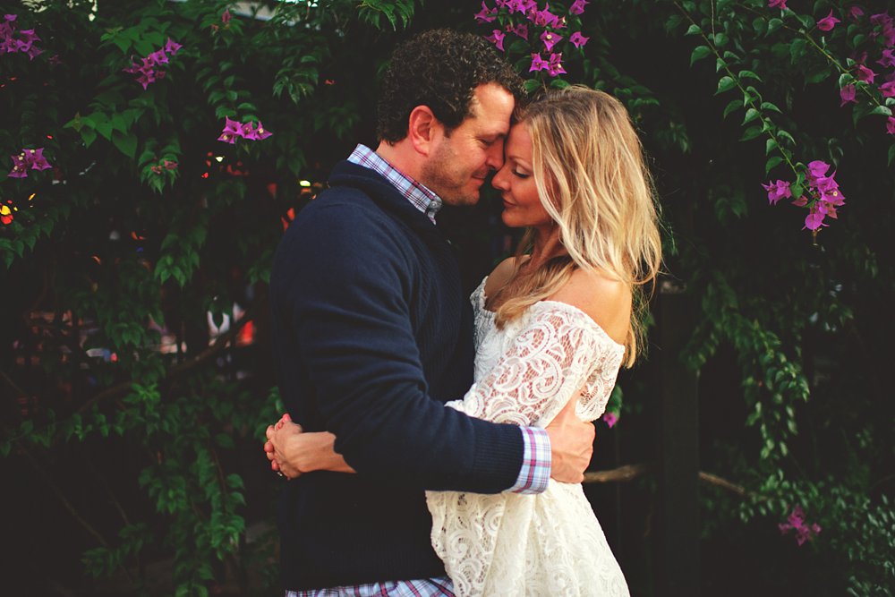 romantic boho engagement photos