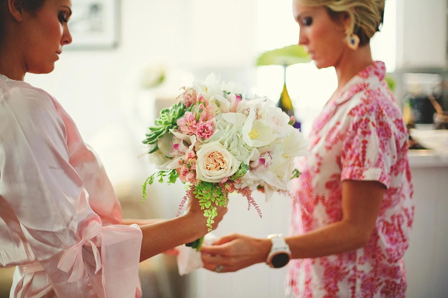pierre's restaurant wedding: bride and sister