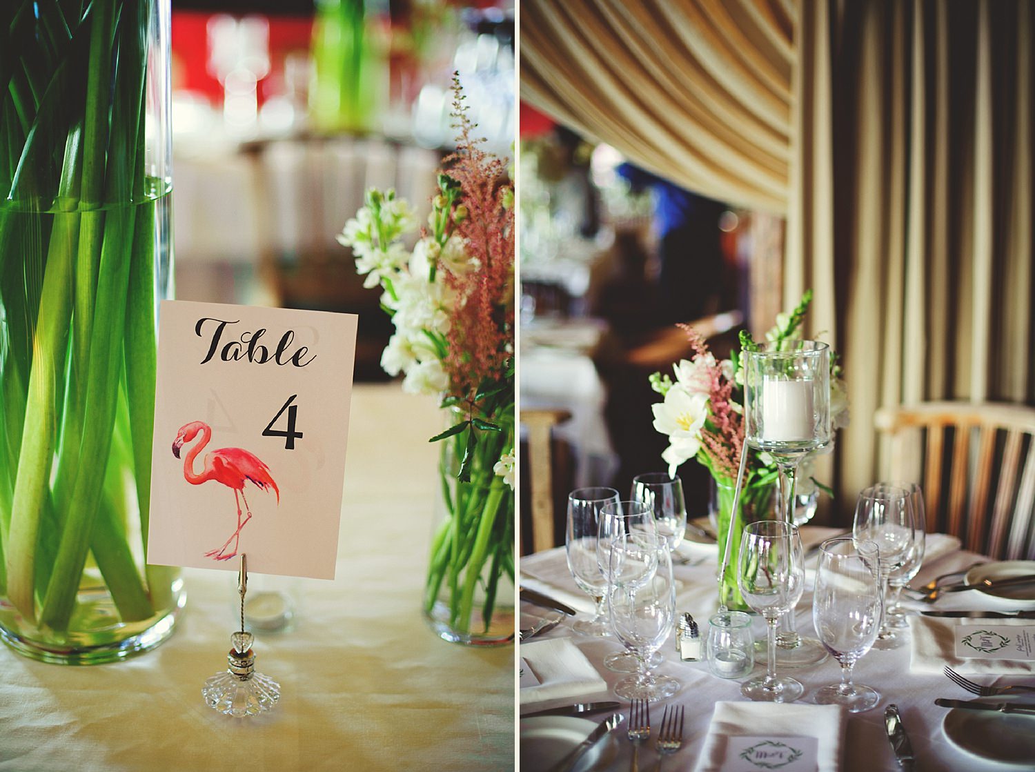 pierre's restaurant wedding: reception details