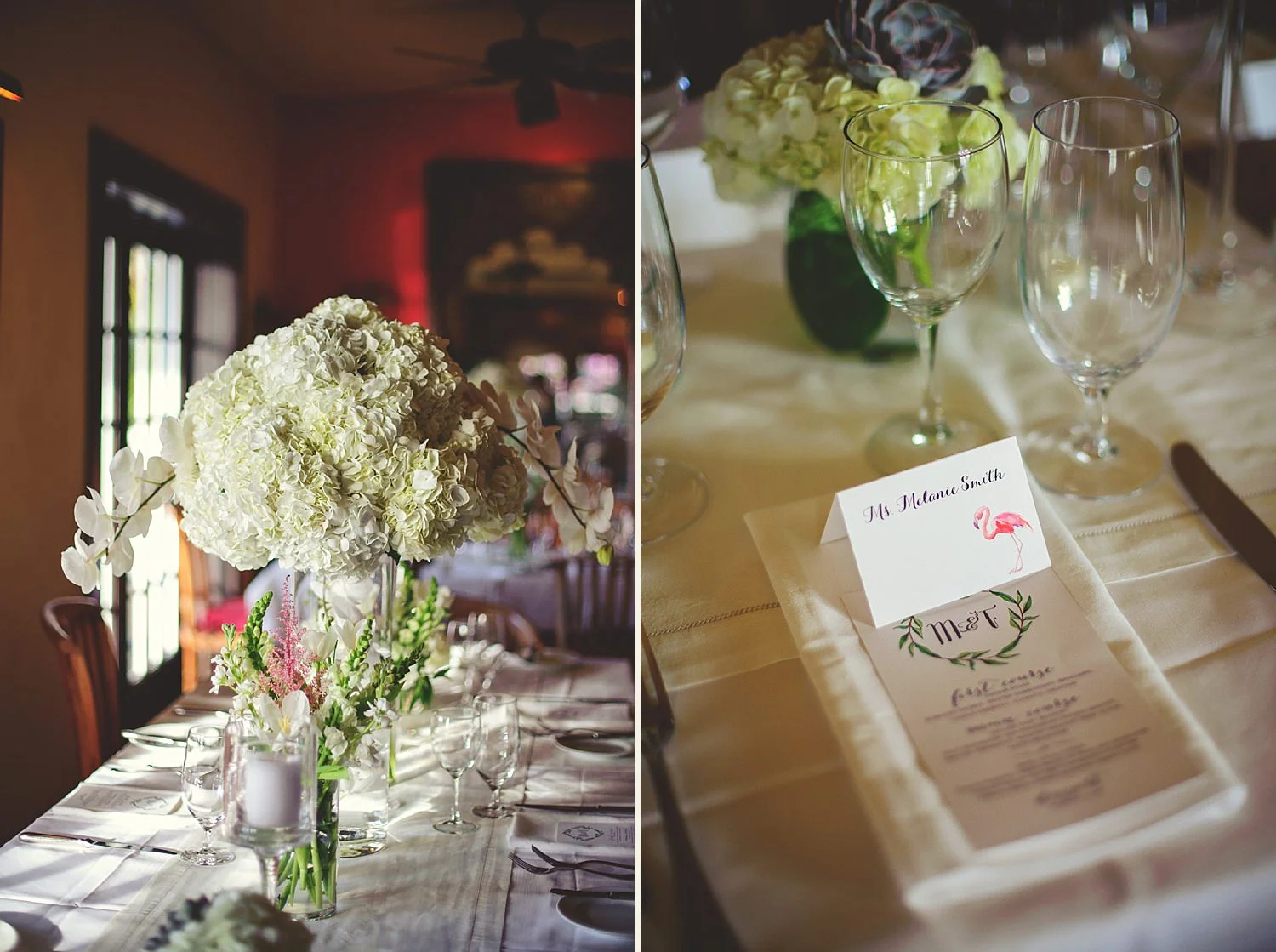 reception decor