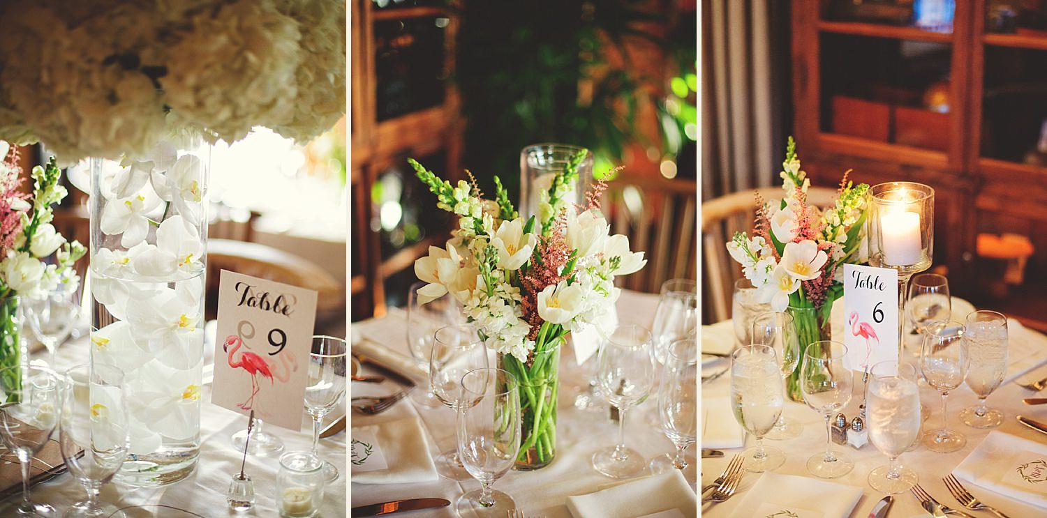 pierre's restaurant wedding: elegant details
