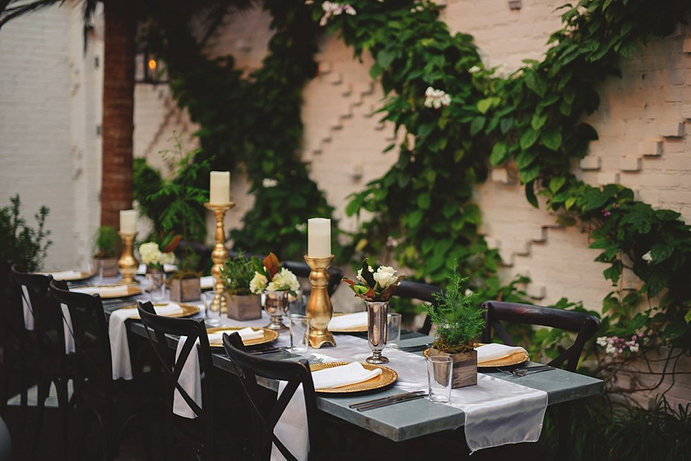 oxford exchange wedding : table setup