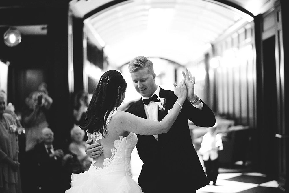 first dance black and white