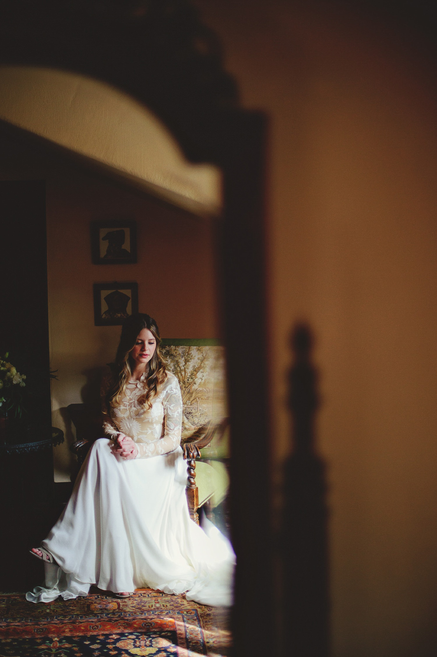 casa feliz bride portrait