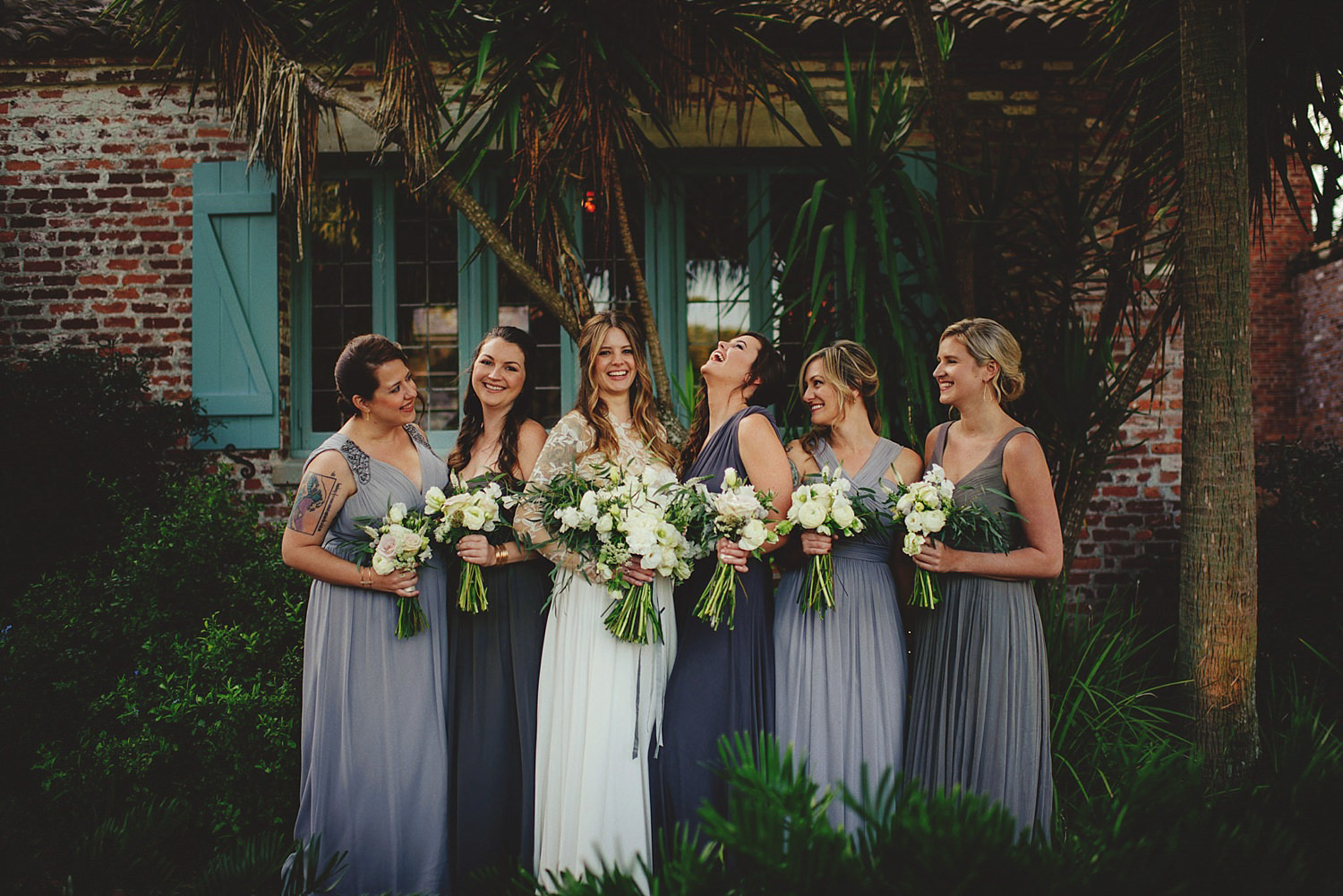 casa feliz wedding photos: bride and bridesmaids