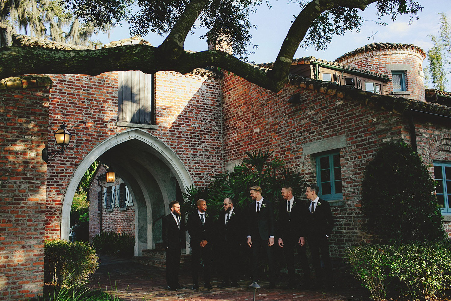 casa feliz wedding photos: groomsmen