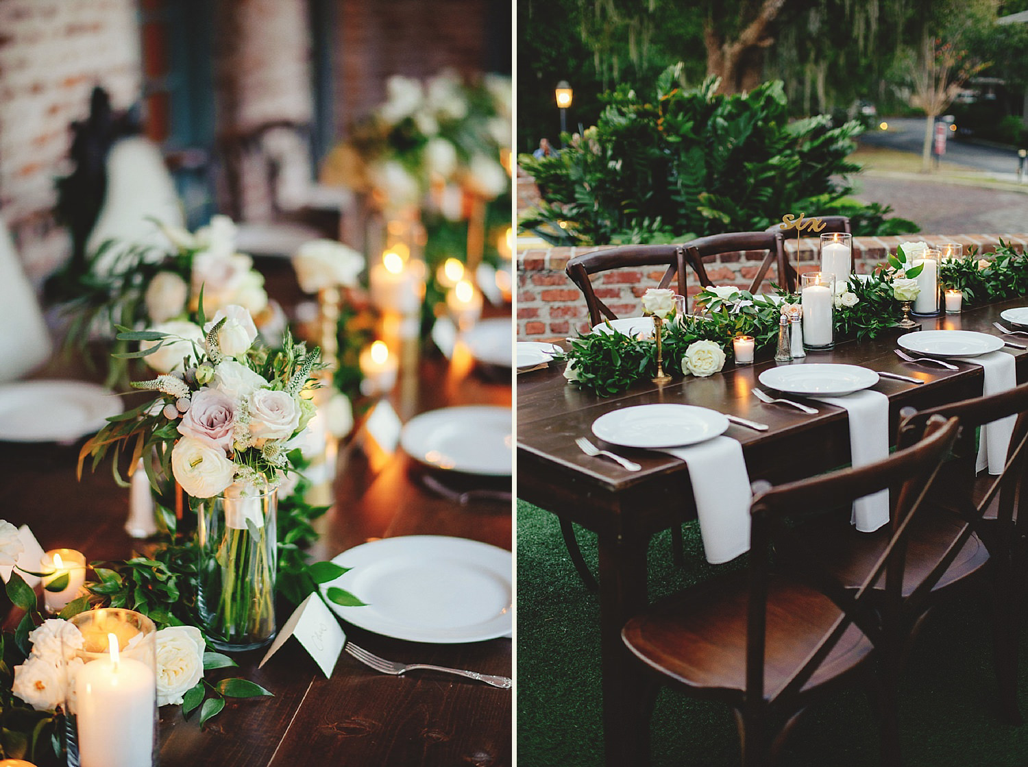 casa feliz wedding photos: table set up