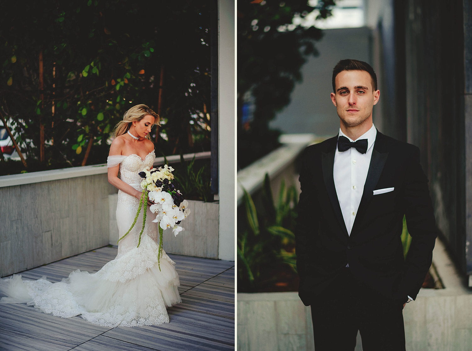 romantic-w-fort-lauderdale-wedding: portraits of bride and groom
