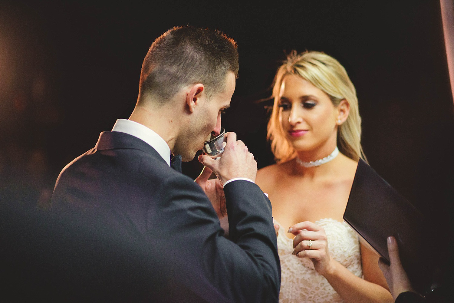 romantic-w-fort-lauderdale-wedding: groom sipping from cup