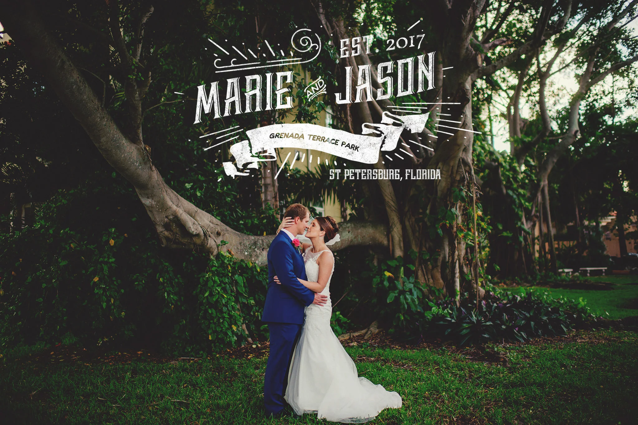 Marie + Jason | Grenada Terrace Park | St. Petersburg, FL