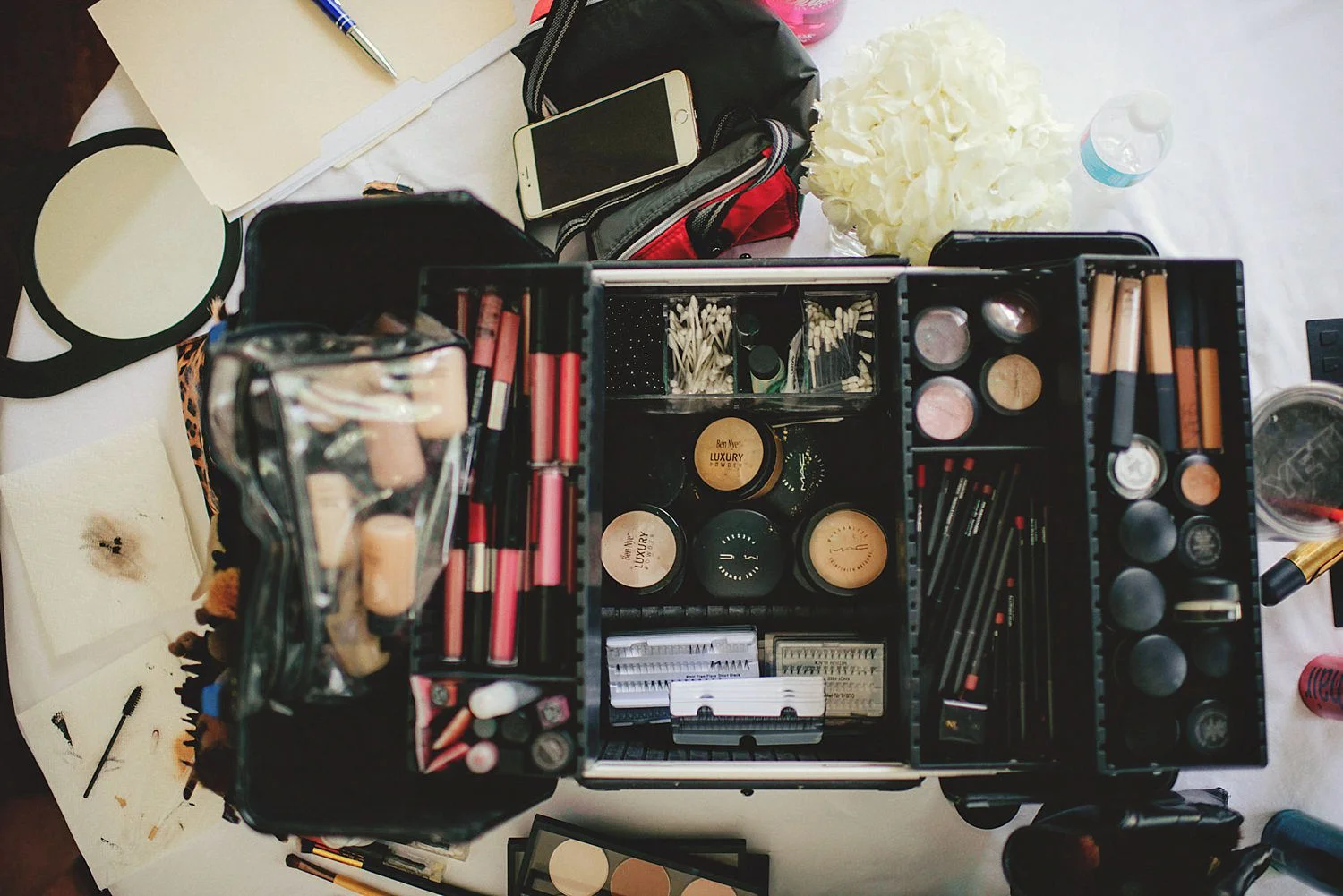 knowles memorial chapel wedding: makeup