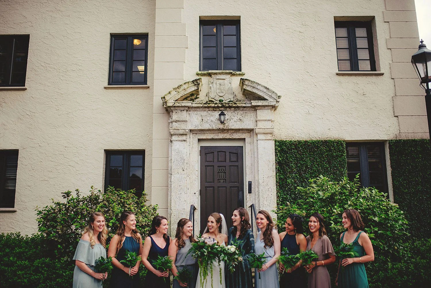 knowles memorial chapel wedding: bridesmaids