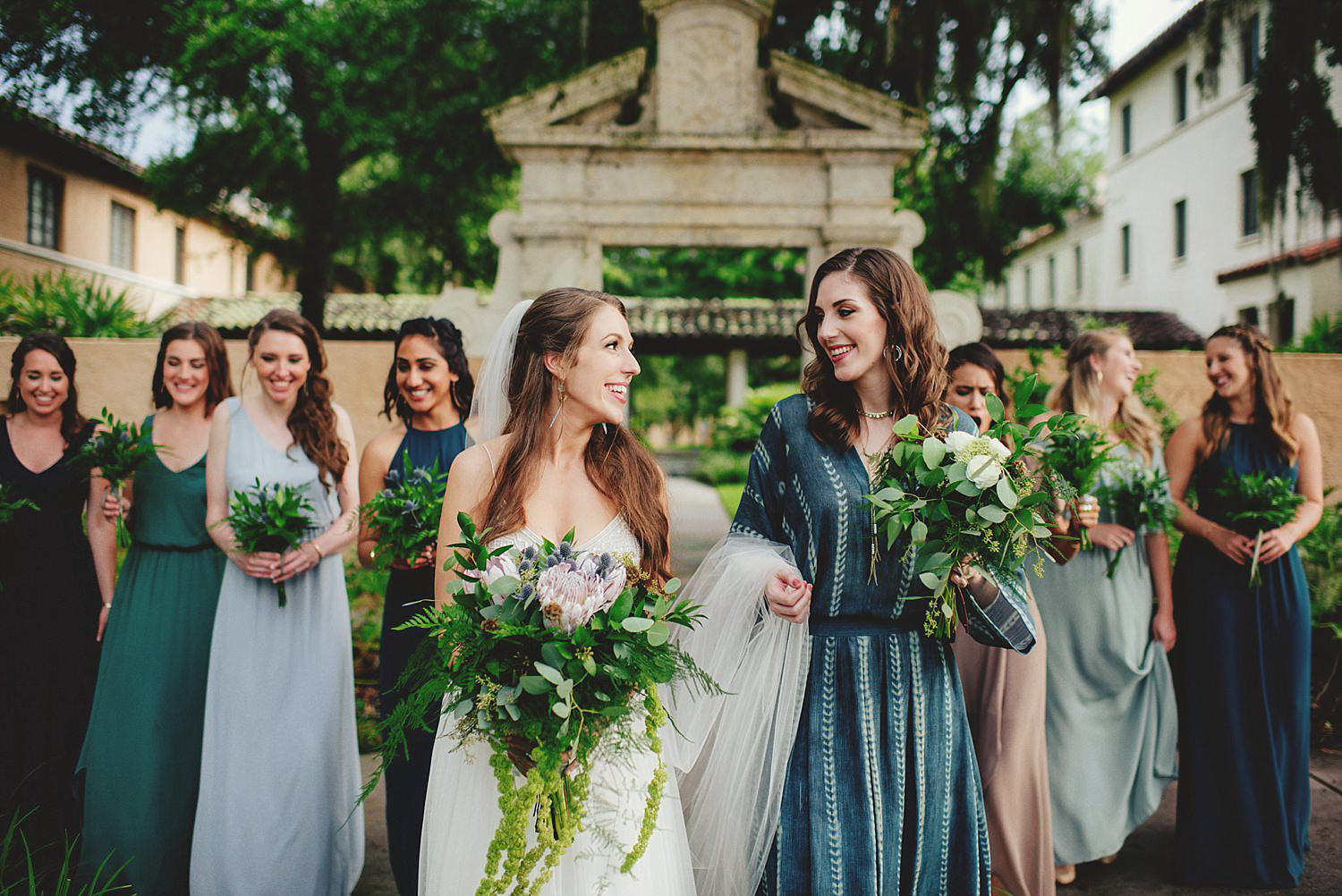 knowles memorial chapel wedding: best bridesmaids ever