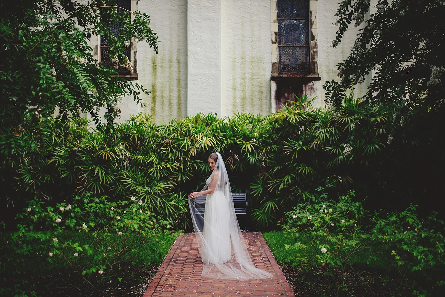 knowles memorial chapel wedding: bridal portrait