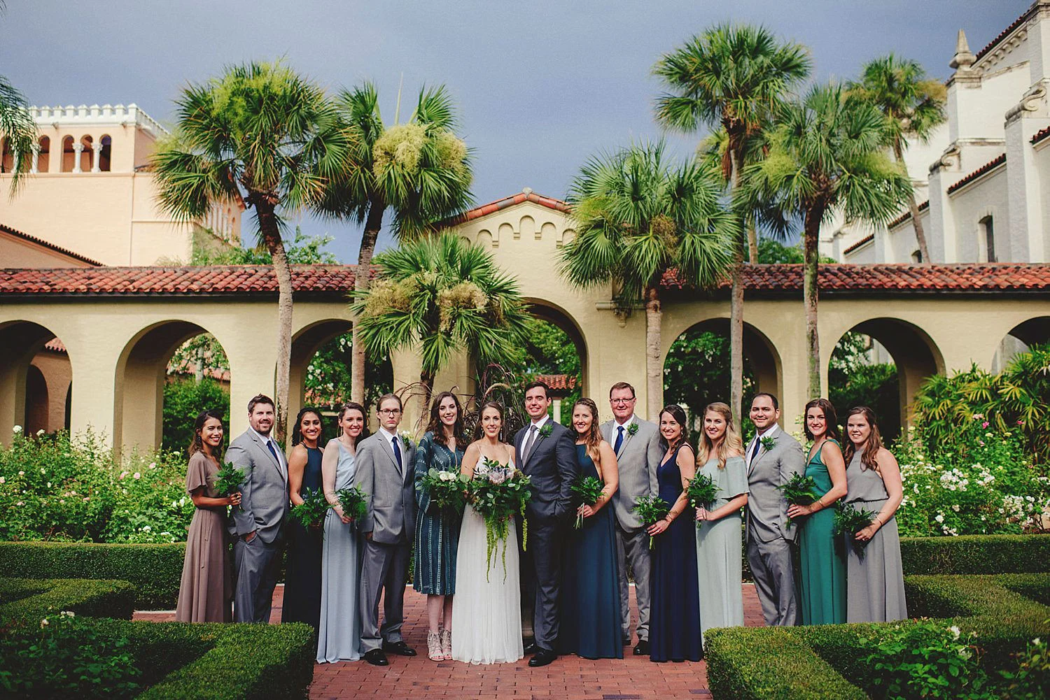 knowles memorial chapel wedding: bridal party