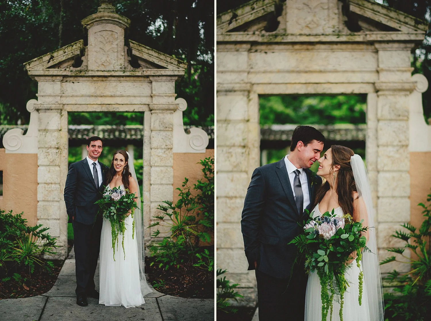 knowles memorial chapel wedding: bride adn groom portraits