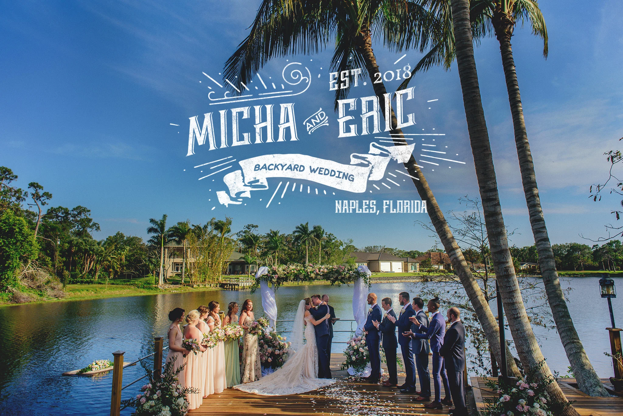 Micha + Eric | Backyard Wedding | Naples, FL