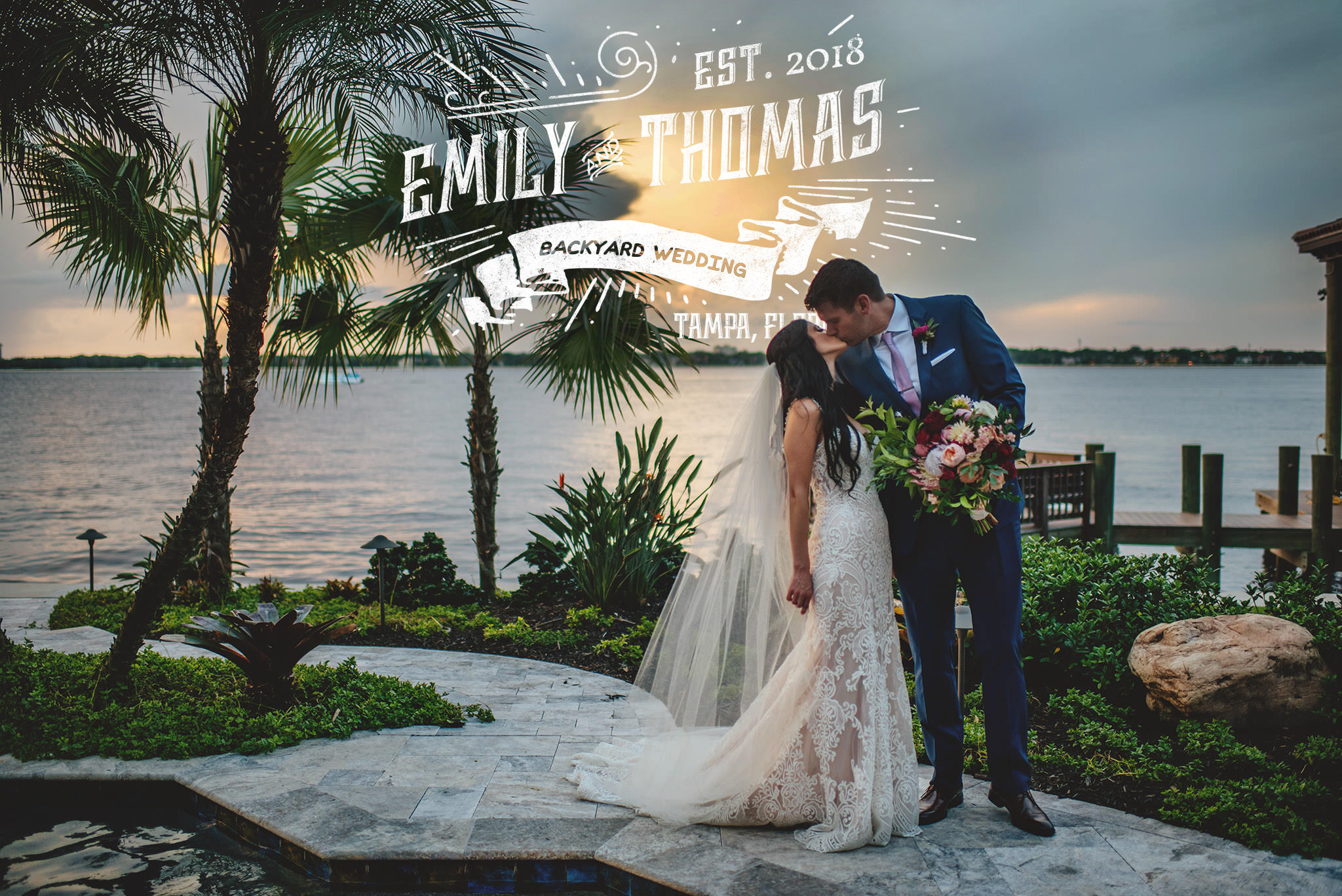 Emily + Thomas | Backyard Wedding | Tampa, FL