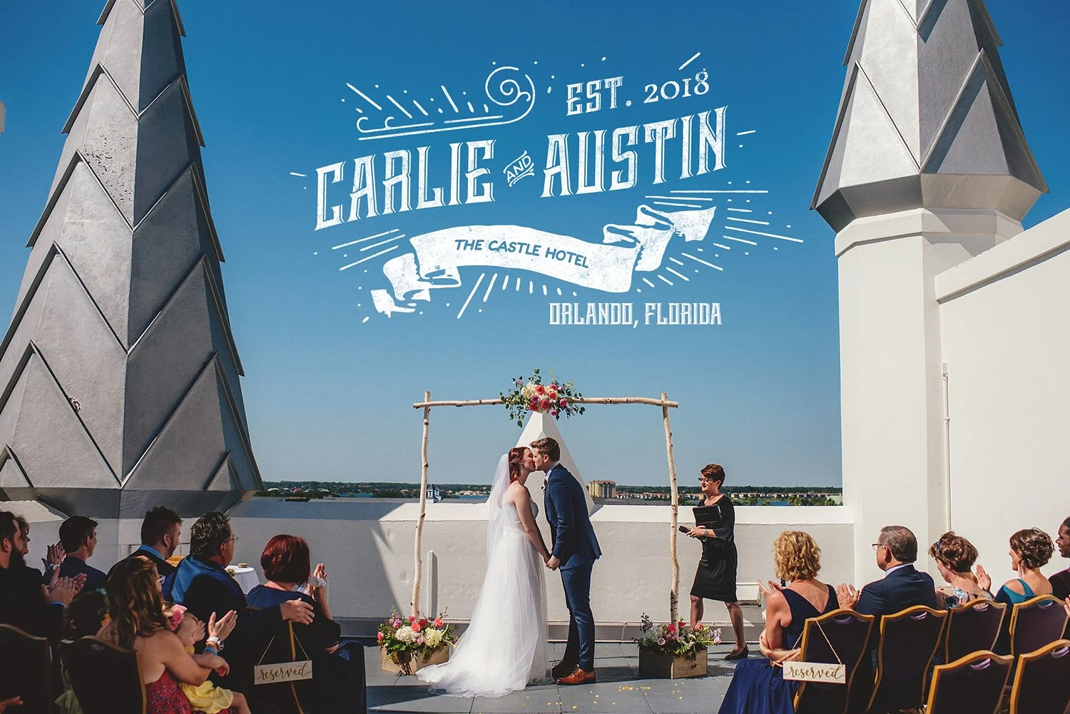 Carlie + Austin | Castle Hotel Wedding | Orlando, FL