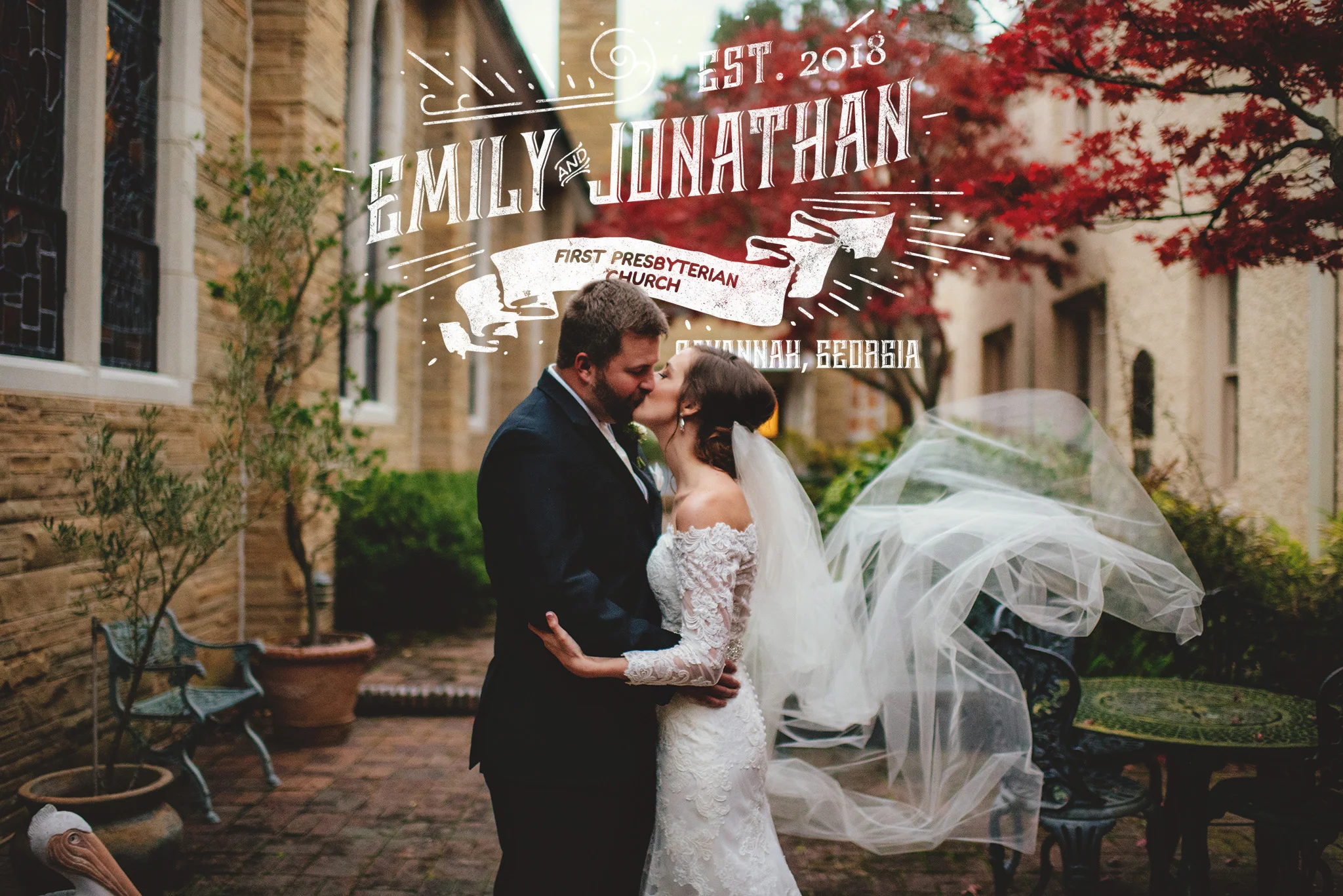 Emily + Jonathan | First Presbyterian Church of Savannah Wedding