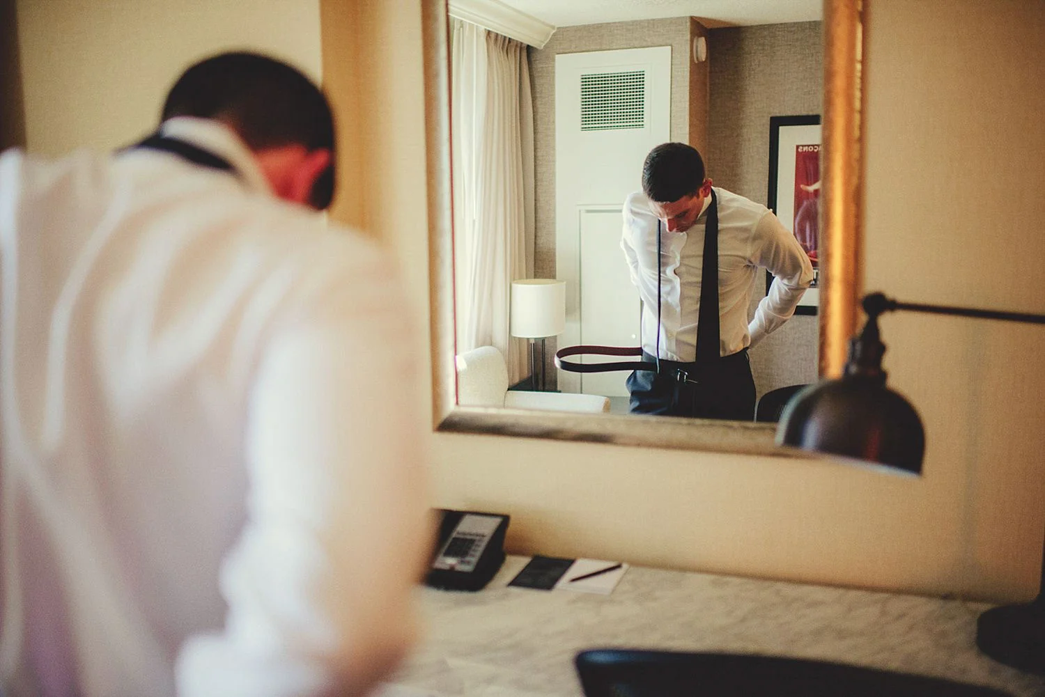 groom getting ready