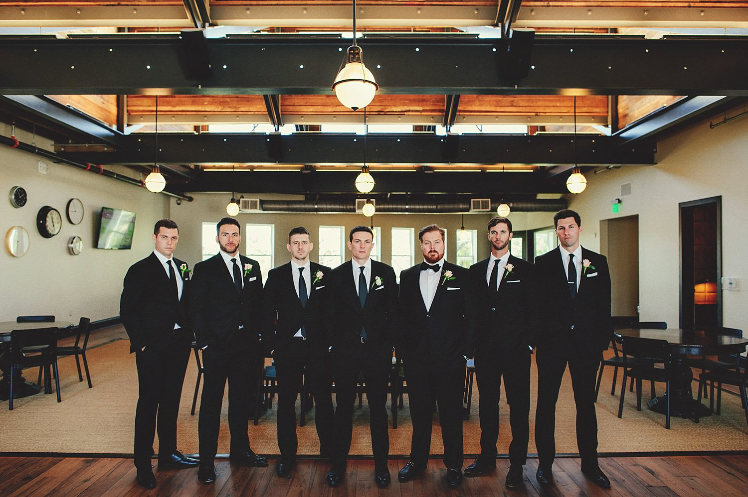 groomsmen at an oxford exchange wedding