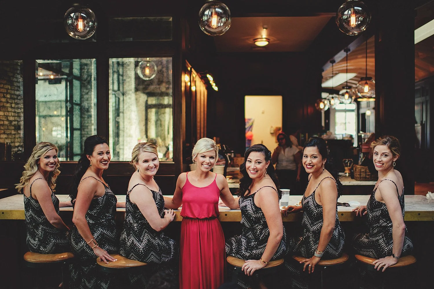 bridesmaids at oxford exchange