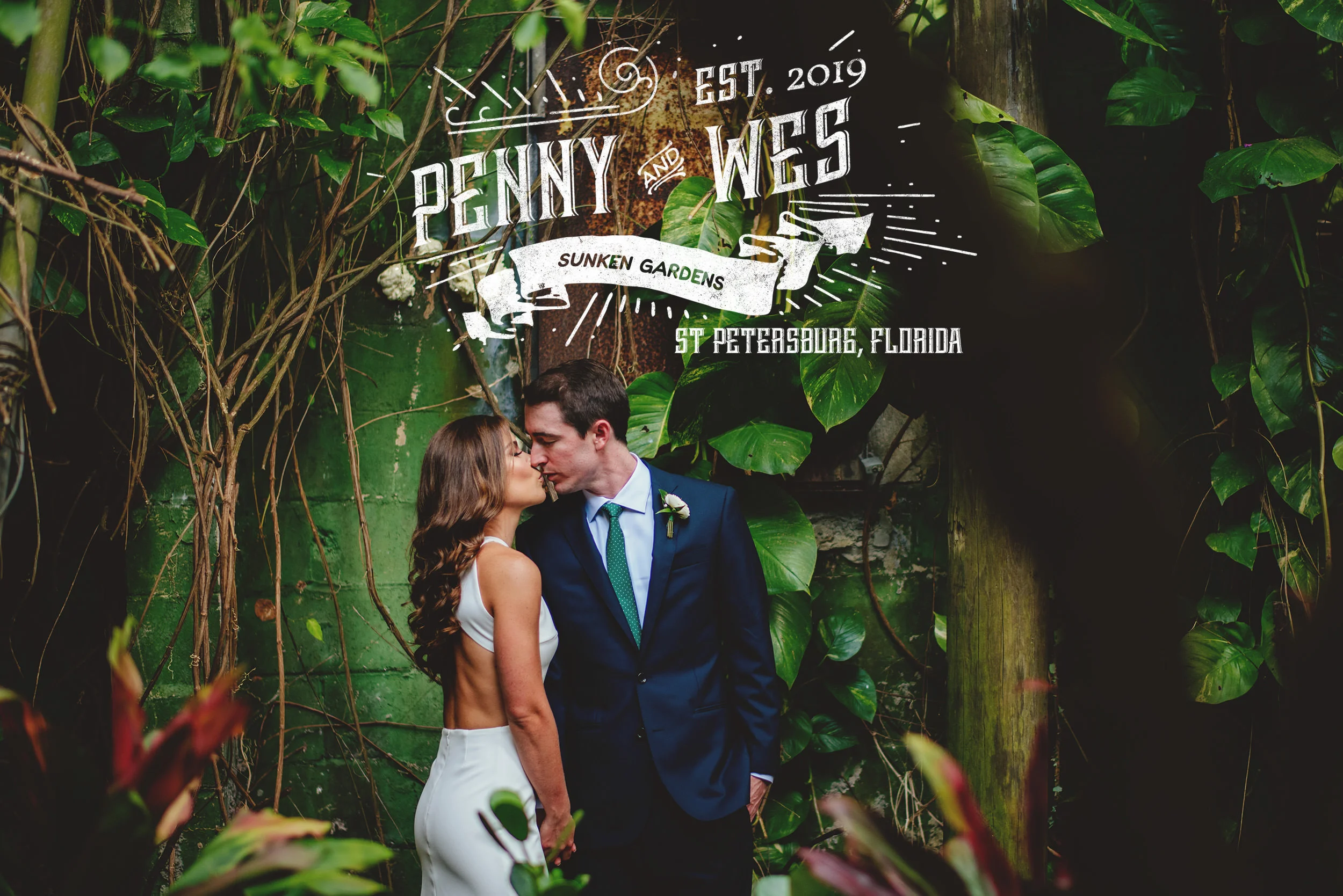 Sunken Gardens Wedding | St Pete, FL | Penny + Wes