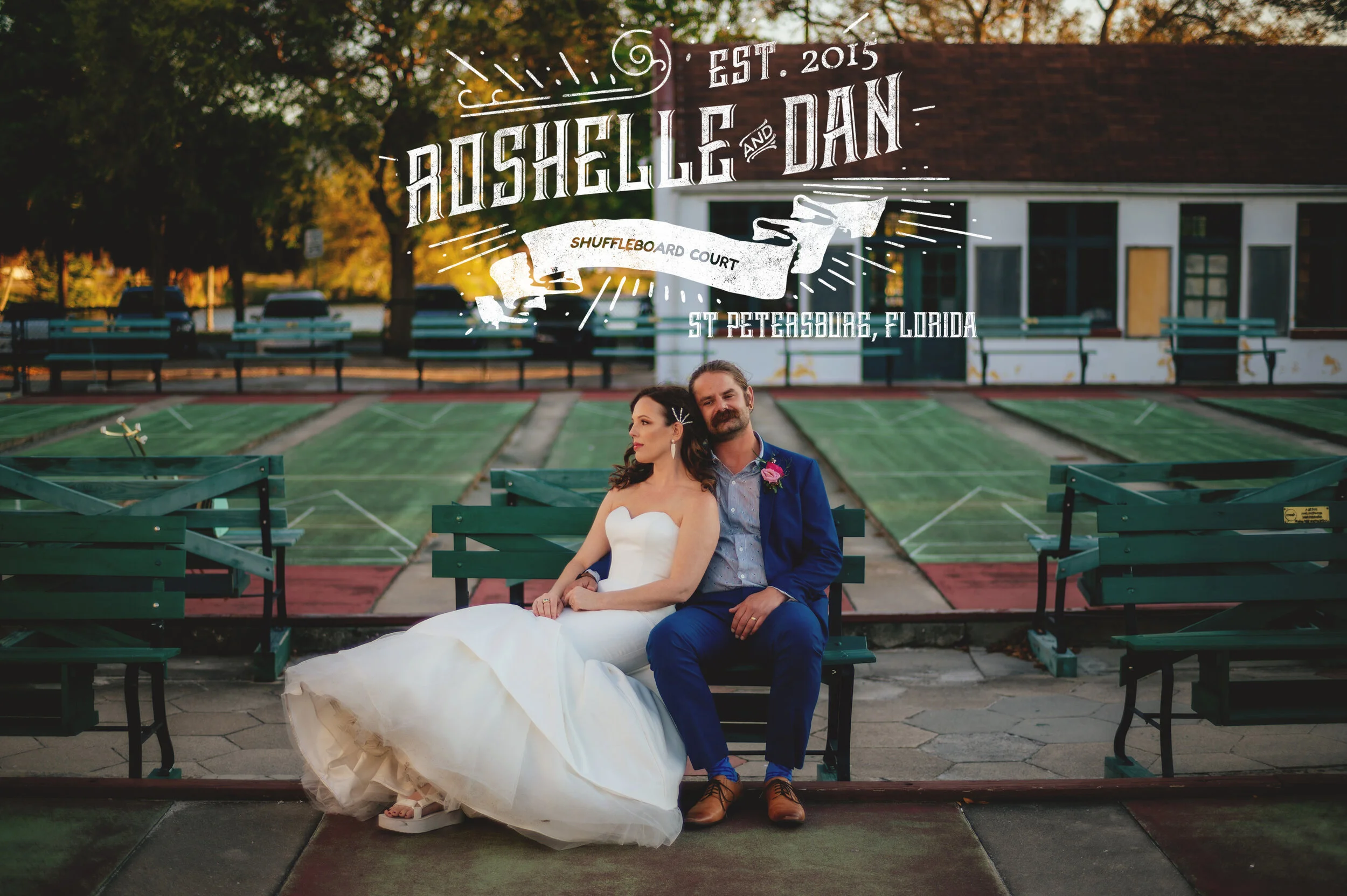 Roshelle + Dan | St Pete Shuffleboard Court