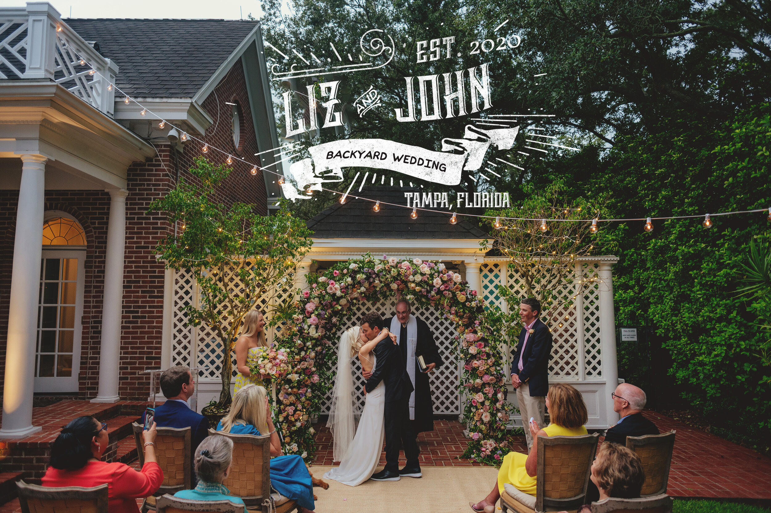 Liz + John | Backyard Wedding
