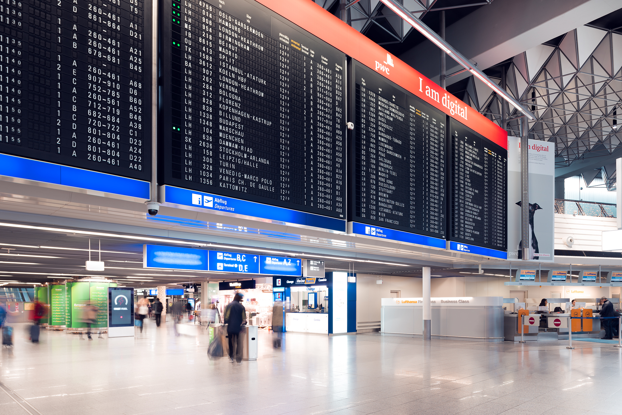 Terminal 1 Departures Frankfurt Flughafen