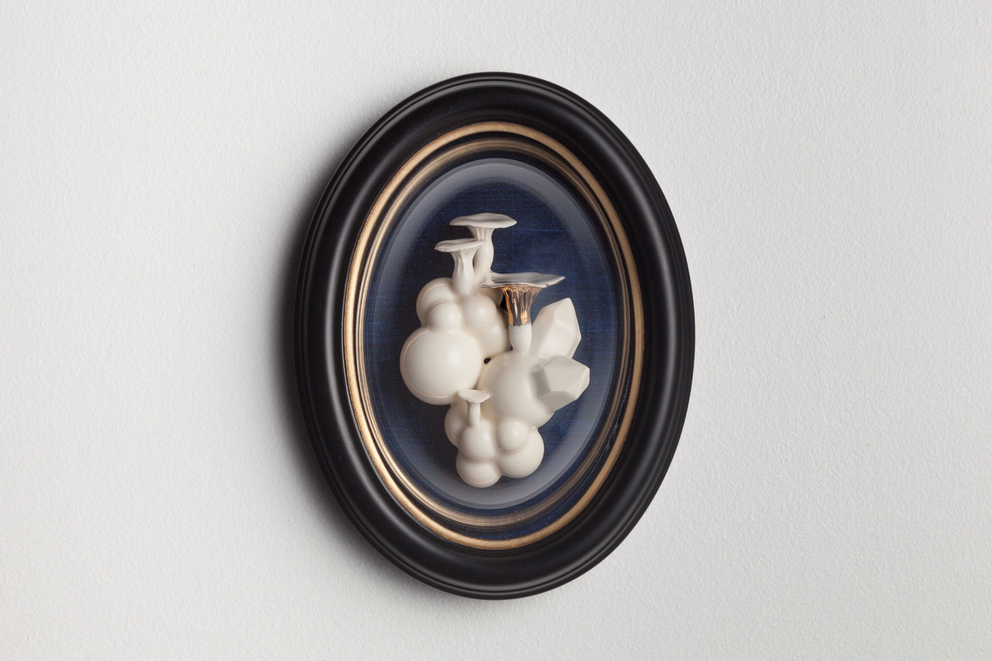 Mushroom Cluster on Indigo. (sold)