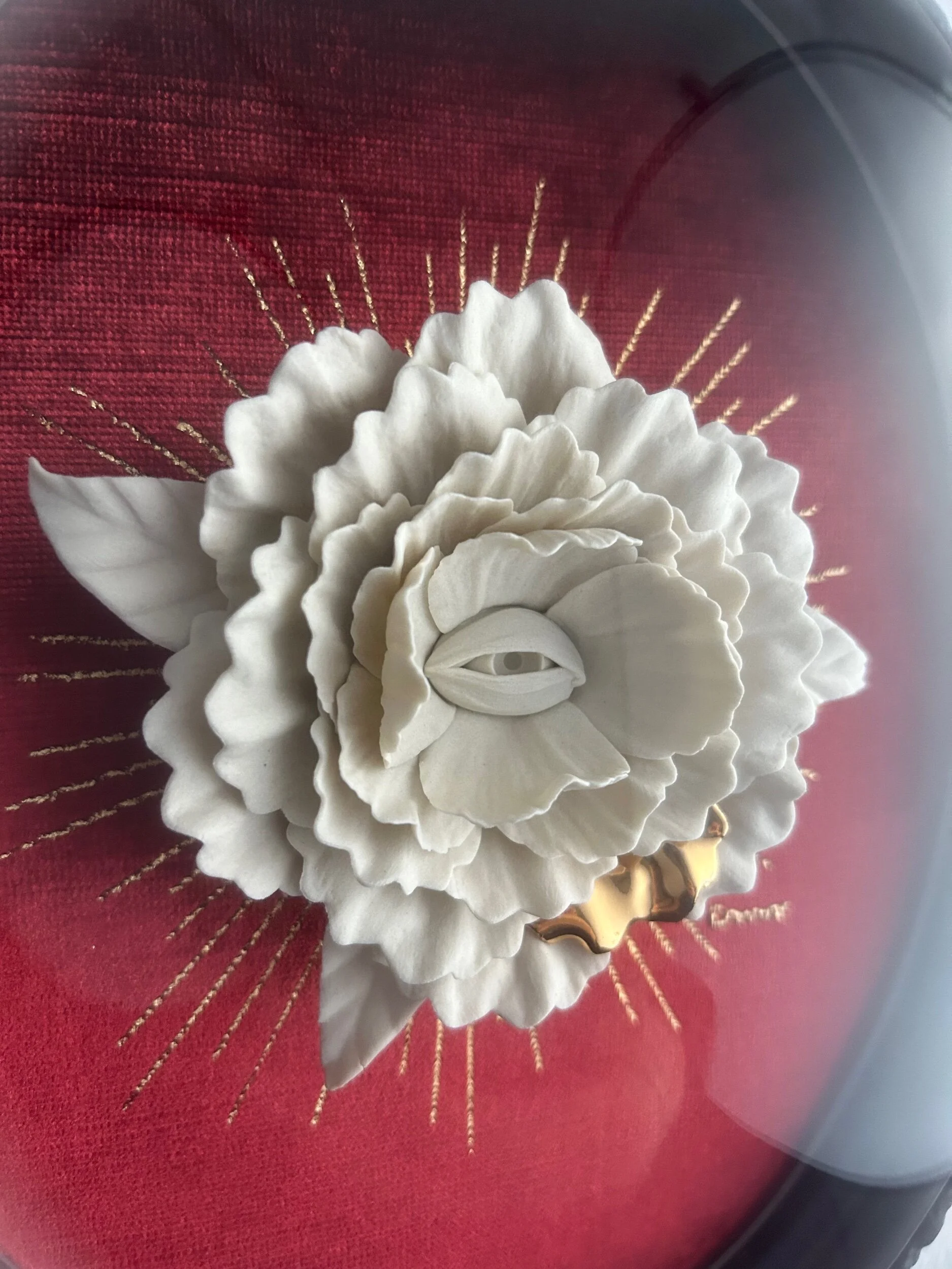 Blooming Eye Peony. (8”x10” int.)