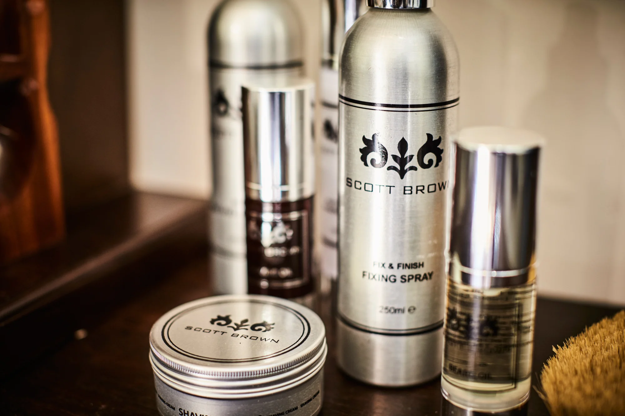 Scott Brown Men's Grooming products used in salons and health clubs too